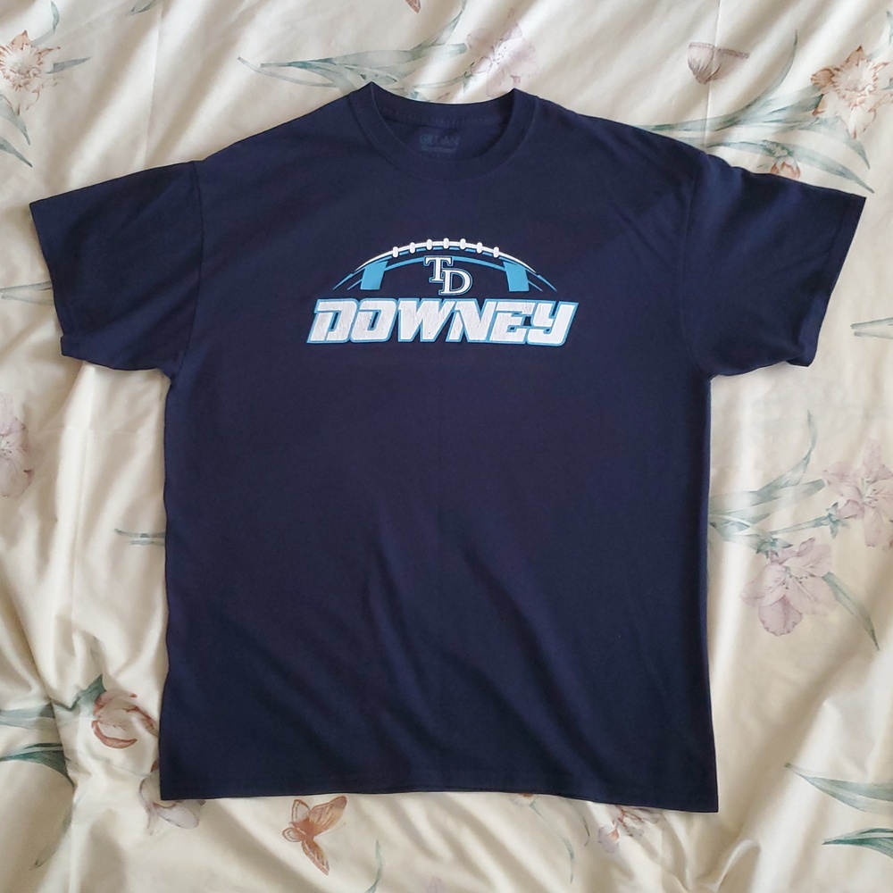 Gildan. Thomas Downey High School Football Tee. Size Large. EUC.